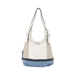 TOM TAILOR Damen Juna Shopper, blau, Colour Blocking, Gr. ONESIZE