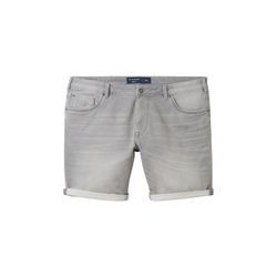 TOM TAILOR Herren Plus Size - Jeansshorts, grau, Uni, Gr. 46