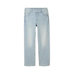 TOM TAILOR Jungen Straight Jeans mit Bio-Baumwolle, blau, Uni, Gr. 128