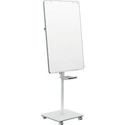 Mobiles Flipchart Nobo Move & Meet, abnehmbares Whiteboard, magnetisch, B 714 x T 1200 x H 453 mm, Stahl, weiß