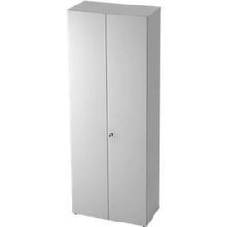 Schrank TOPAS LINE, Akten/Garderobenschrank, 6 Ordnerhöhen, B 800 mm, lichtgrau