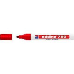 EDDING Lackmarker 750, 2-4 mm, rot, 10 Stück