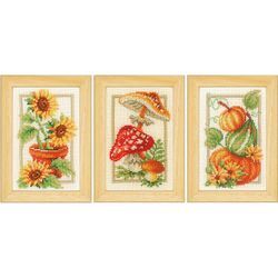 Stickbilder "Herbst", 8 x 12 cm, 3er-Set