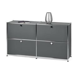 Sideboard »CN3« mit vier Klappen - Chrom