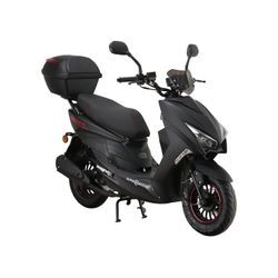 Alpha Motors Mofaroller Speedstar FI 50 ccm EURO 5 mattschwarz inkl. Topcase