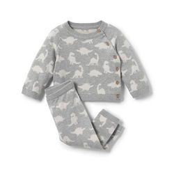 Tchibo Baby-Strickkombi - Creme/Meliert - Baby - Gr.: 98/104