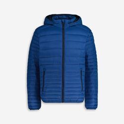 Dunkelblaue Steppjacke