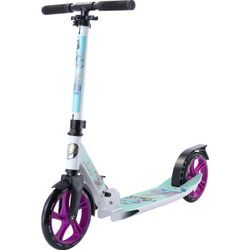 Cityroller STAR-SCOOTER, blau (türkis, weiß), ScooterB:33cm L:95cm, mit abgesenktem Trittbrett, B:33cm L:95cm