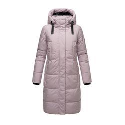 Winterjacke MARIKOO "LARYAA XVI" Gr. L, rosa (lila rose), Damen, Obermaterial: 100% Polyester ; Innenmaterial: 100% Polyester; Futter: 100% Polyester, Jacken, mit abnehmbarer Kapuze