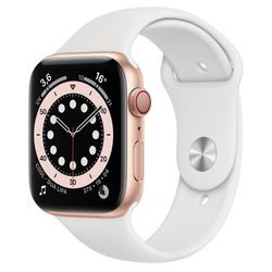 Apple Watch Series 4 (2018) GPS 44 mm - Aluminium Gold - Sportarmband Weiß