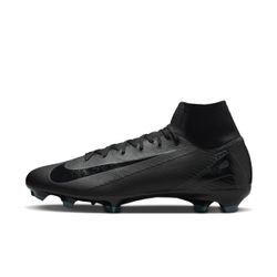 Nike Mercurial Superfly 10 Pro FG High-Top-Fußballschuh - Schwarz