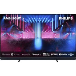 PHILIPS OLED-Fernseher "65OLED909/12", F (A-G), Fernseher, schwarz, 65