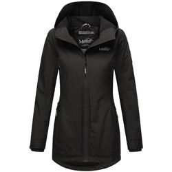 Outdoorjacke MARIKOO "Honigbeere", Damen, Gr. XS (34), schwarz, Obermaterial: 100% Polyester; Futter: 95% Viskose, 5% Elasthan; Wattierung: 100% Polyester; Ärmelfutter: 100% Polyester, Jacken, sportliche Übergangsjacke mit Kapuze