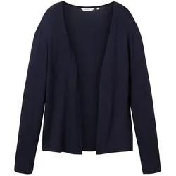 TOM TAILOR Damen Leichter Cardigan, blau, Uni, Gr. XL