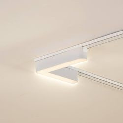 Lindby LED-Leiste 48 V Lumaro,weiß,L-Form,Kunststoff,dimmbar