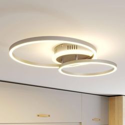 Lindby Smart LED-Deckenleuchte Edica, Fernbedienung Tuya CCT