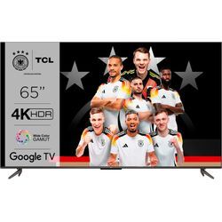 TCL LED-Fernseher, F (A-G), grau (anthrazit), 65, Fernseher, HDR Premium, Dolby Atmos, HDMI 2.1, Metallgehäuse