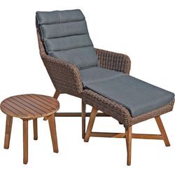 Sitzgarnitur Sitzgruppe Holz Garten Lounge Set Gartenmöbel Massiv Tisch Sofa