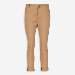 Braune Tapered Leg Jeans