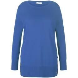 Rundhals-Pullover Anna Aura blau, 44