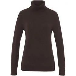 Rollkragen-Pullover aus 100% Premium-Kaschmir Peter Hahn Cashmere braun, 36