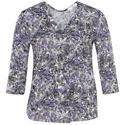 Bluse V-Ausschnitt Emilia Lay lila, 46