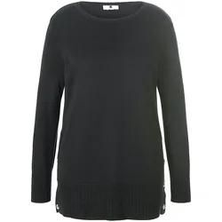 Rundhals-Pullover Anna Aura schwarz, 50