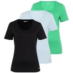 Rundhals-Shirt im 3er-Set St. Emile blau, 40