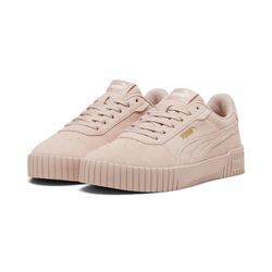 Sneaker PUMA "Carina 2.0 SD" Gr. 36, rosa (rose quartz, puma gold), Leder, unifarben, Schuhe