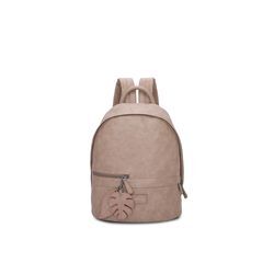 Cityrucksack FRITZI AUS PREUSSEN "Eco Fritzi07" Gr. B: 14cm, beige Rucksäcke aus recyceltem und veganem Material