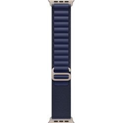 APPLE Smartwatch-Armband "Alpine Loop" Uhrenarmbänder Gr. 14,5-19cm, Apple Watch Modelle 49mm / Medium, navy, titan