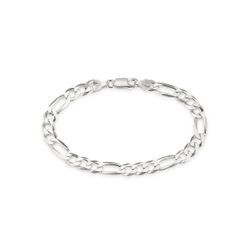 Armband BRUNO BANANI "Schmuck Geschenk Silber 925 Armschmuck Armkette Figarokette" Armbänder Gr. 19, Silber 925 (Sterlingsilber), silberfarben Herren