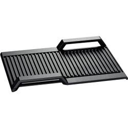 BOSCH Grillplattenaufsatz "HEZ390522" Backbleche für zusammengeschaltete FlexZonen bei Kochfeldern mit Induktion Gr. B/T: 37cm x 25cm, schwarz