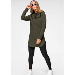 Jogginganzug OCEAN SPORTSWEAR "Essentials Joggingsuit" Gr. 42, grün (khaki, schwarz) Damen Sportanzüge Bestseller