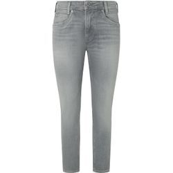 Tapered-fit-Jeans PEPE JEANS "TAPERED JEANS", Herren, Gr. 34, Länge 34, grau (light grau used), Denim/Jeans, Obermaterial: 95% Baumwolle, 4% Elastomultiester, 1% Elasthan, casual, gerade, unten schmal, Jeans