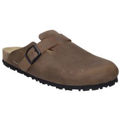 Clog JOSEF SEIBEL "Josef 04", Herren, Gr. 41, braun, Leder, klassisch, Schuhe, Sommerschuh, Schlappen, Urlaub, mit komfortablem Fußbett