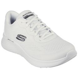 Sneaker SKECHERS "SKECH-LITE PRO -", Damen, Gr. 38, weiß (weiß, pink), Textil, sportlich, Schuhe, H-Weite, Orthotritt-Ausstattung, Freizeitschuh, Halbschuh, Schnürschuh