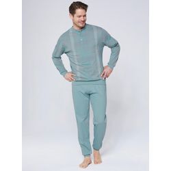 Schlafanzug NORMANN Gr. 48/50, grün (mint) Herren Homewear-Sets