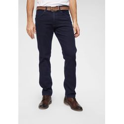 Stretch-Jeans WRANGLER "Greensboro" Gr. 34, Länge 30, blau (blau, schwarz) Herren Jeans Regular Straight fit