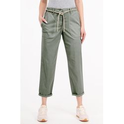 Stoffhose RECOVER PANTS "Belina" Gr. 34, Normalgrößen, blau (türkis), Damen, 57% Lyocell;40% Baumwolle;3% Elasthan, unifarben, Hosen, mit aufgesetzten Taschen