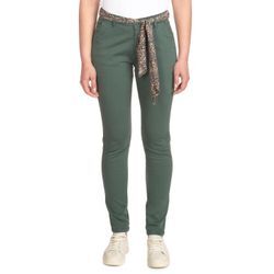 Chinohose LE TEMPS DES CERISES "DYLI 4", Damen, Gr. 24, US-Größen, grün, 98% Baumwolle, 2% Elasthan, casual, Hosen, aus Baumwollstretch