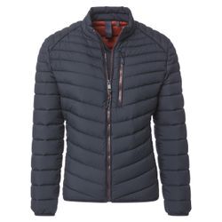 Langjacke CASAMODA "CASAMODA Jacke uni" Gr. L, blau (mittleres dunkelblau), Herren, 100% Polyester, Jacken