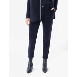 Cordhose BRAX "Style MARON S" Gr. 36, Normalgrößen, blau (navy) Damen, 74% Baumwolle, 25% Viskose, 1% Elasthan, Hosen