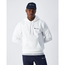 Kapuzensweatshirt CHAMPION "Hooded Sweatshirt", Herren, Gr. XL (56/58), weiß (wht), Jersey, Obermaterial: 70% Baumwolle, 30% Polyester, unifarben, sportlich, Langarm, Sweatshirts