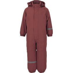 Schneeoverall ZIGZAG "Vally" Gr. 92, EURO-Größen, rot (dunkelrot) Kinder Overalls mit wasser- und winddichter TPU-Membran