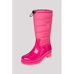 Gummistiefel SOCCX Gr. 37, pink, Damen, Synthetik, Textil, bestickt, Schuhe, mit Warmfutter