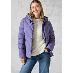 Steppjacke CECIL, Damen, Gr. L (42), lila (stormy violet), Stoff, Obermaterial, Füllung und Futter: 100% Polyester, unifarben, casual, normal normal, ohne Ausschnitt, Langarm Bündchen, Jacken, mit moderner Steppung