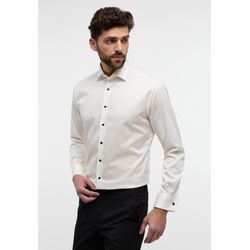 Langarmhemd ETERNA "MODERN FIT" Gr. 40, Normalgrößen, beige (champagner), Herren, 100% cotton, Hemden