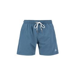 Shorts ALPHA INDUSTRIES "Alpha Industries Men - Shorts Basic Swim Short", Herren, Gr. L, Normalgrößen, blau (vintage marine), Obermaterial/Futter: 100% Polyester, Hosen