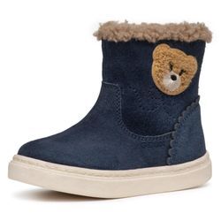 Winterboots GEOX "B NASHIK GIRL A" Gr. 20, blau (navy) Kinder Schuhe Klettstiefel, Babystiefel Winterstiefel mit süßem Patch